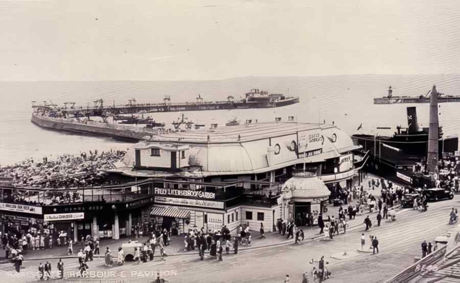 Ramsgate Harbour Pavilion Vintage A4 Photo Print