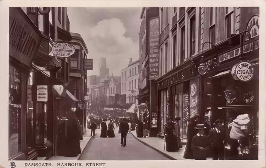 Ramsgate Harbour St Vintage A4 Photo Print