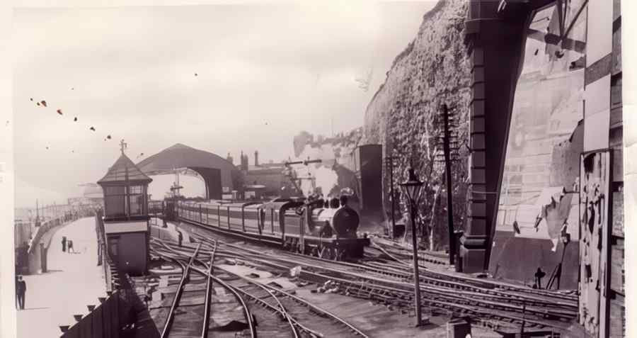 Ramsgate Harbour Station 1913 Vintage A4 Photo Print
