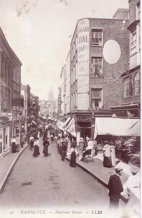 Ramsgate Harbour Streets Vintage A4 Photo Print