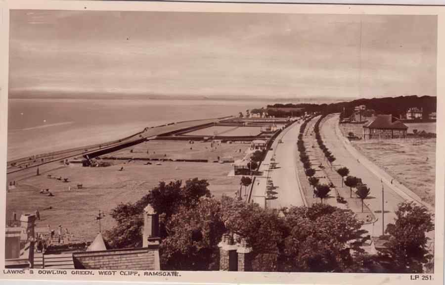 Ramsgate Lawns And Bowling Green Vintage A4 Photo Print