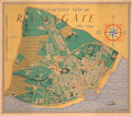 Ramsgate Map 1884 Vintage Retro Advert Poster