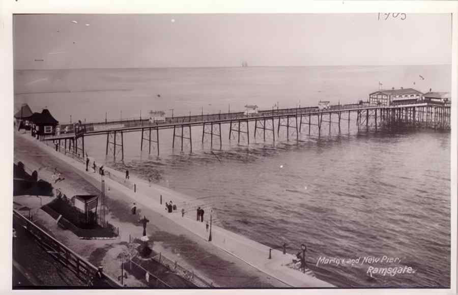 Ramsgate Marina And New Pier Vintage A4 Photo Print