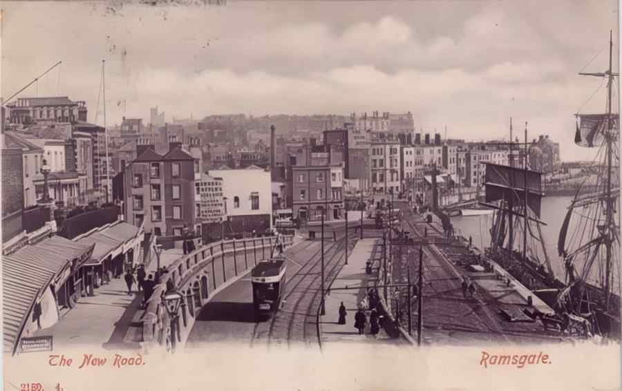 Ramsgate New Rd 1908 Vintage A4 Photo Print