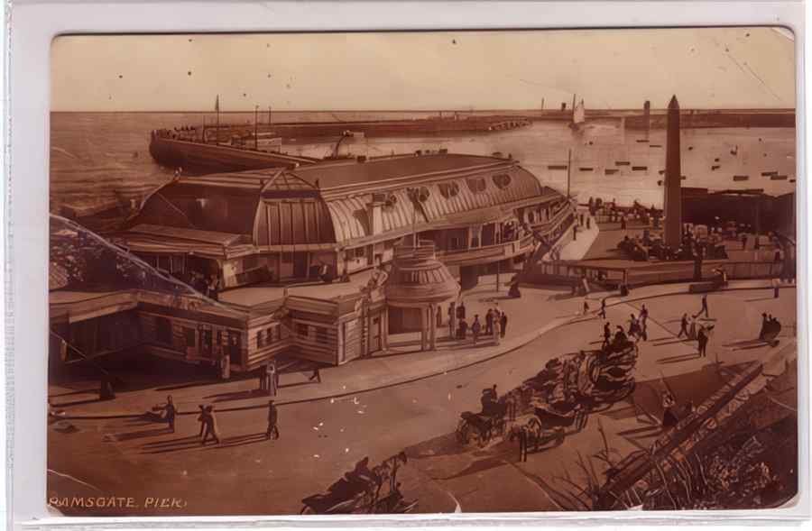 Ramsgate Pier 1922 Vintage A4 Photo Print