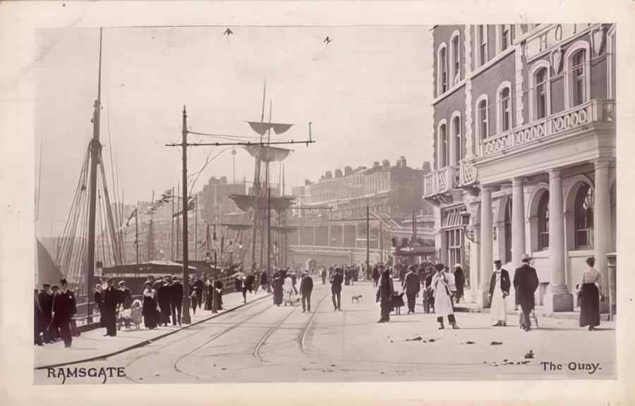 Ramsgate Quay Vintage A4 Photo Print