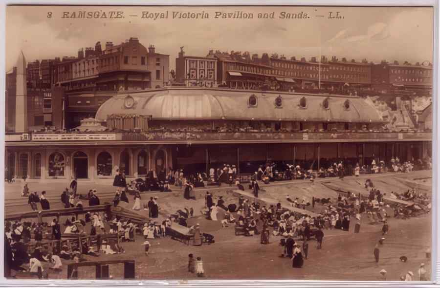 Ramsgate Royal Pavilion And Sands Vintage A4 Photo Print