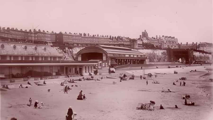 Ramsgate Sands And Station Vintage A4 Photo Print