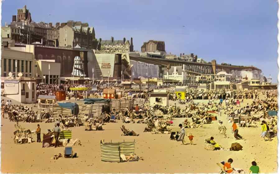 Ramsgate Sands In Colour 1964 Vintage A4 Photo Print
