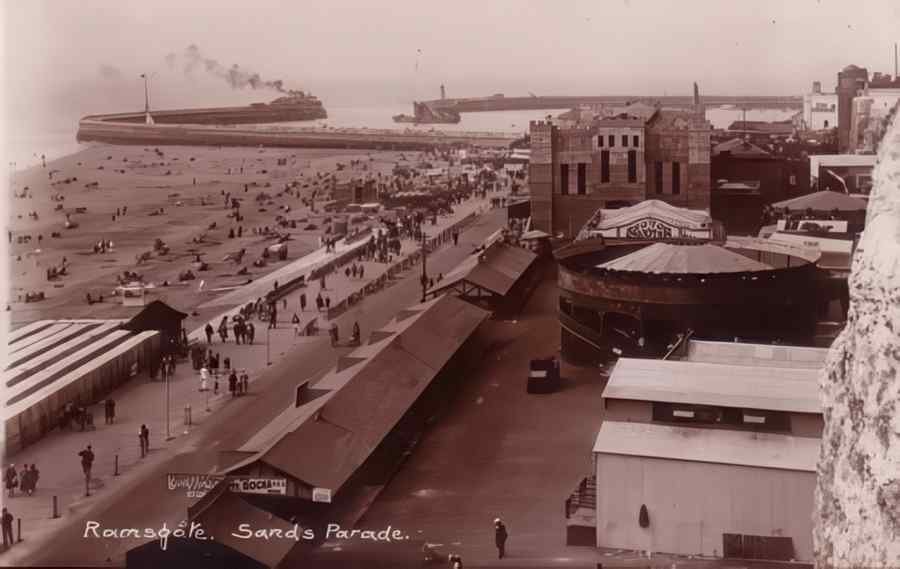 Ramsgate Sands Parade Vintage A4 Photo Print