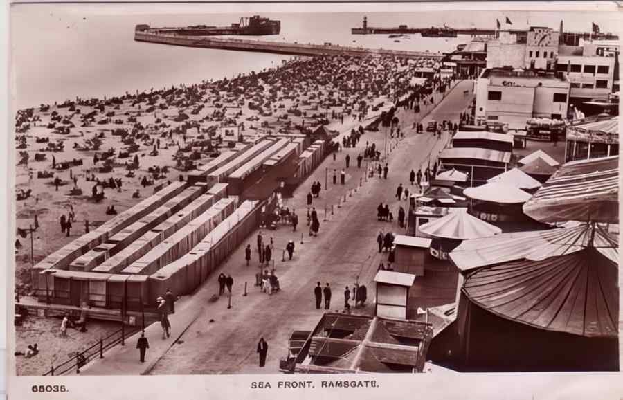 Ramsgate Sea Front 1947 Vintage A4 Photo Print