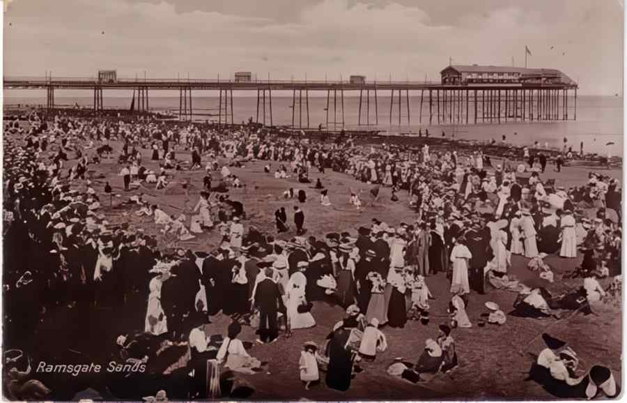 Ramsgate The Beach Vintage A4 Photo Print