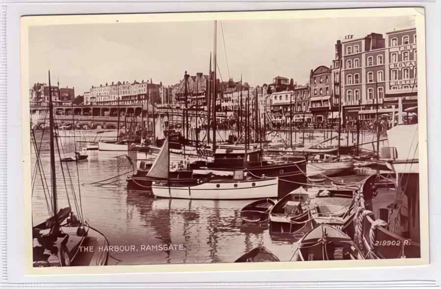 Ramsgate The Harbour Vintage A4 Photo Print
