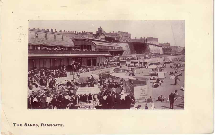 Ramsgate The Sands 1902 Vintage A4 Photo Print