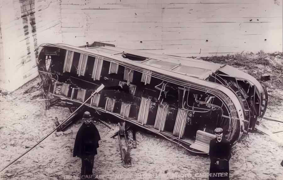 Ramsgate Tram Accident 1905 Vintage A4 Photo Print