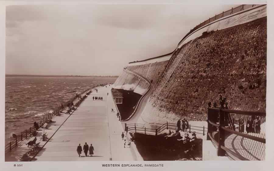Ramsgate Western Esplanade Vintage A4 Photo Print