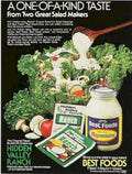 Ranch Mayonnaise Greens Vintage Retro Advert Ads A4 Photo Print