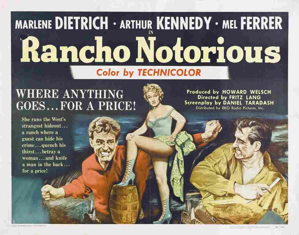 Rancho Notorious 02  film star poster A4 Photo Print