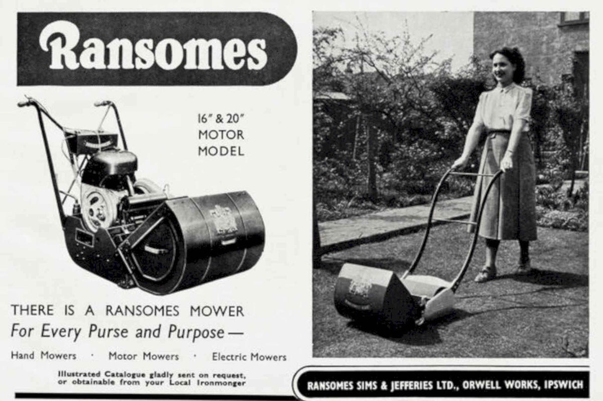 Ransomes Mower Model Vintage Retro Advert Poster A4 Photo Print