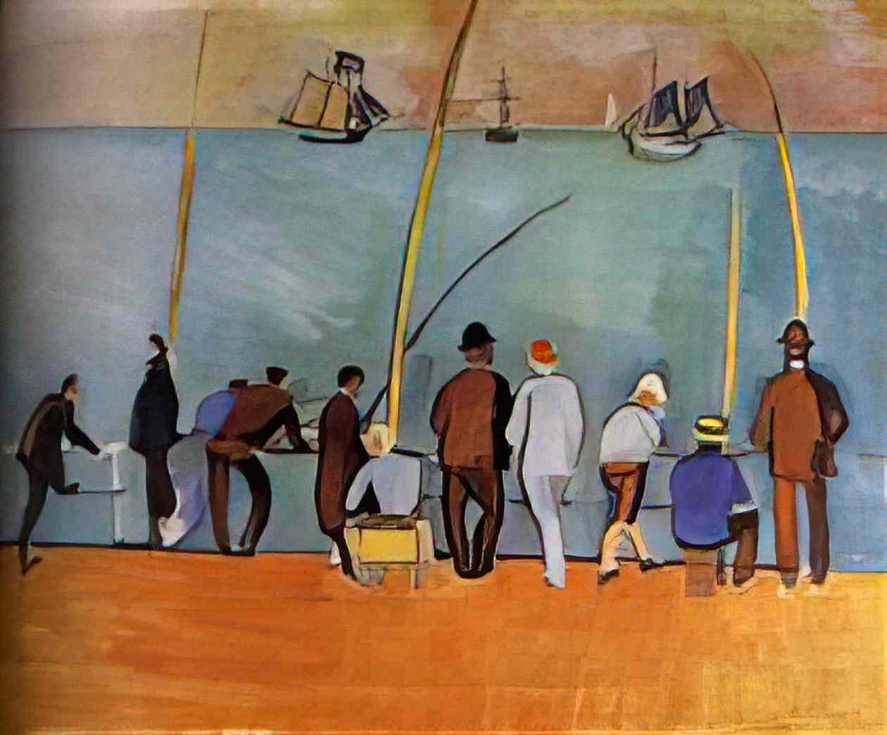Raoul Dufy anglers 1908 Art A4 Photo Print