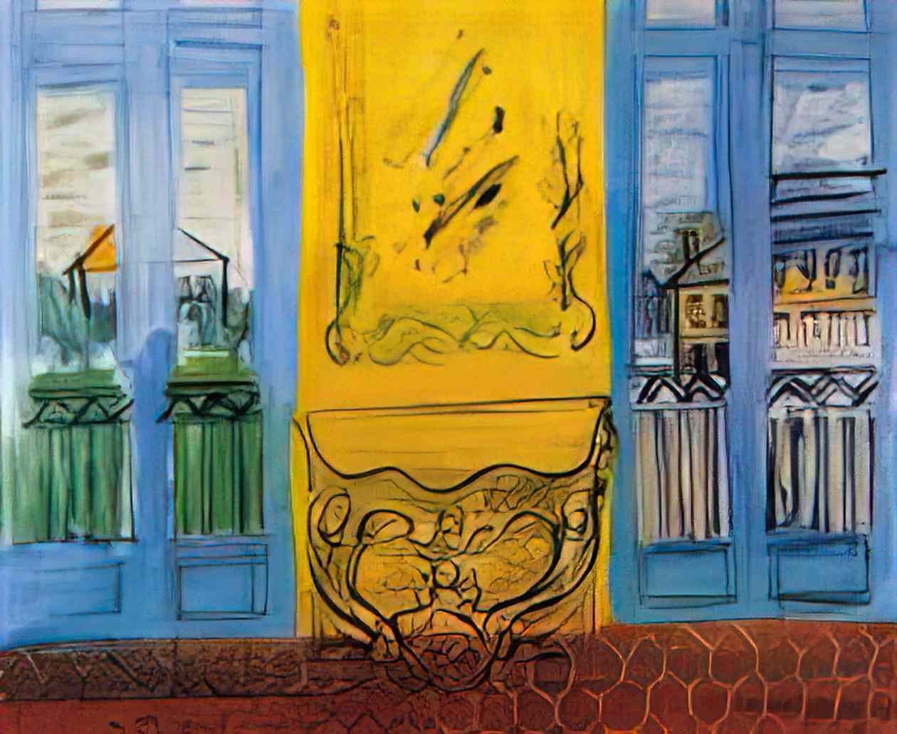 Raoul Dufy console with two windows 1948 Art A4 Photo Print