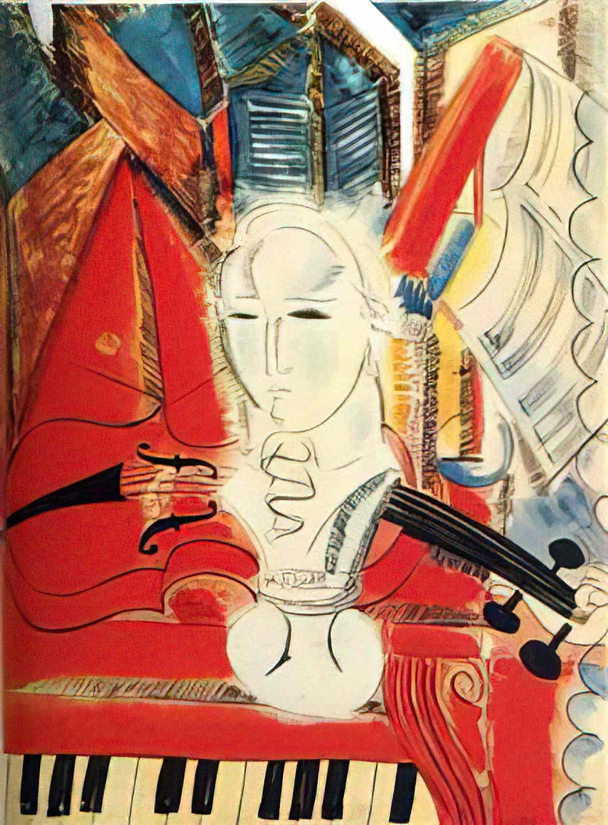 Raoul Dufy homage to mozart Art A4 Photo Print