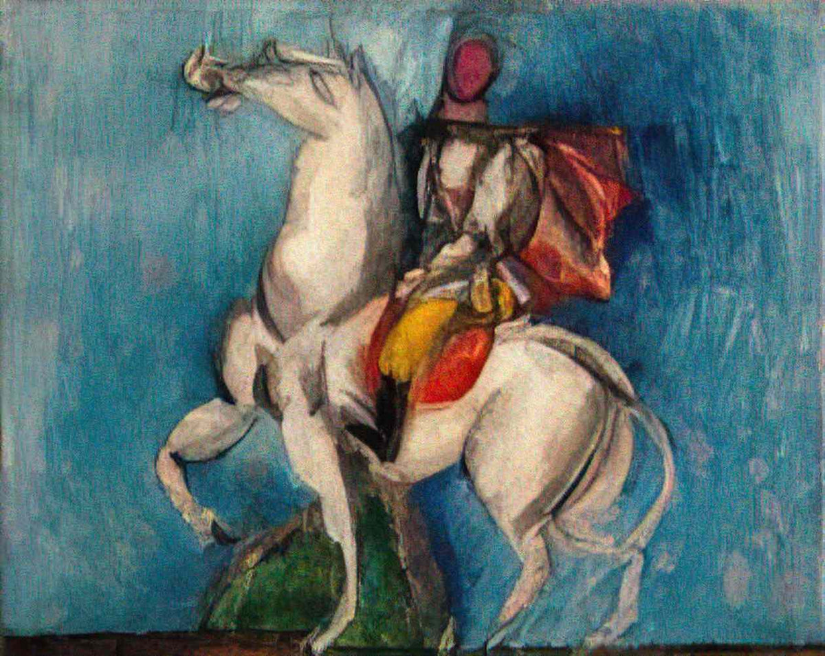Raoul Dufy le cavalier arabe le cavalier blanc 1914 Art A4 Photo Print