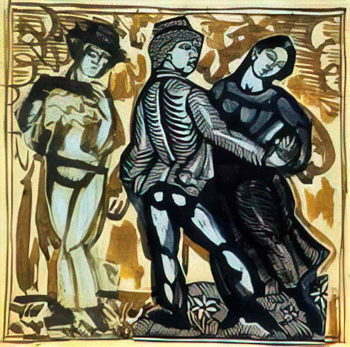 Raoul Dufy study of the dance 1910 Art A4 Photo Print