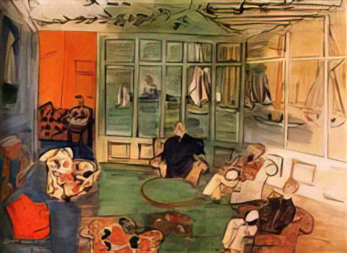 Raoul Dufy the nautical club with cowes 1936 Art A4 Photo Print