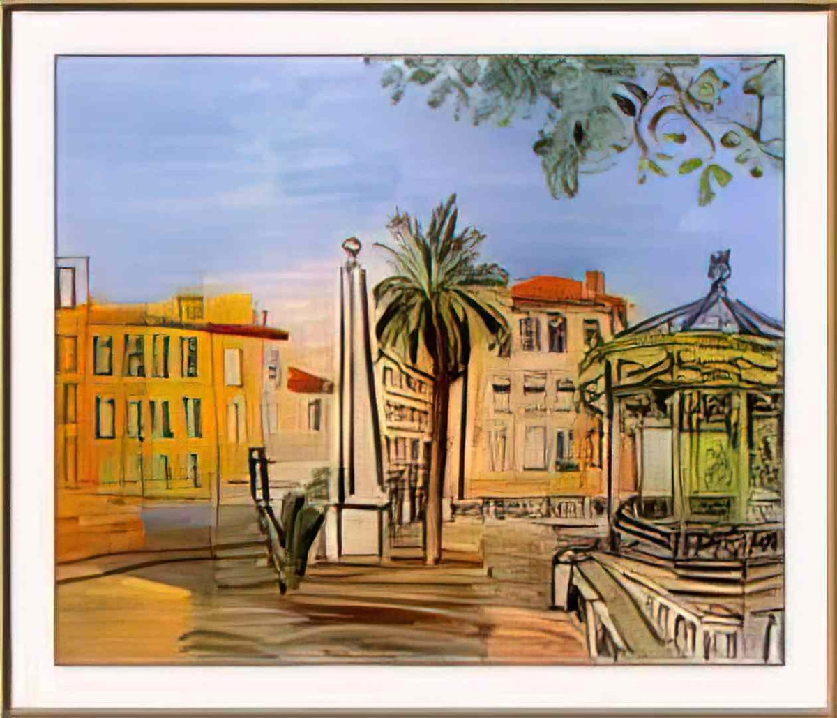 Raoul Dufy the square in hyeres Art A4 Photo Print