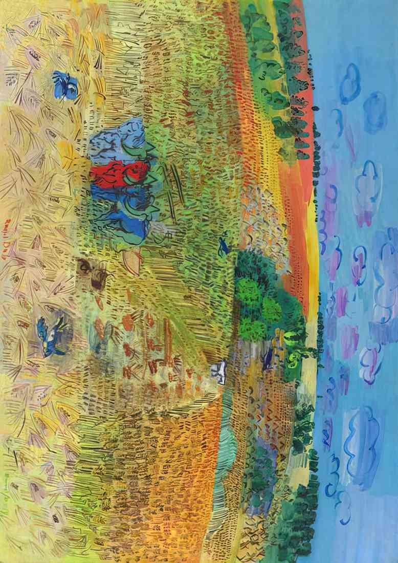 Raoul Dufy the wheat field A4 Photo Print