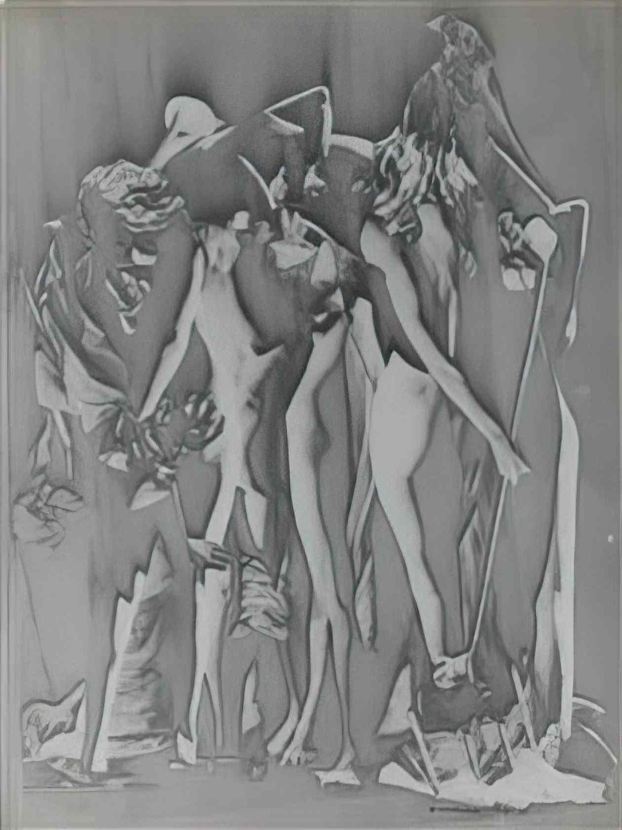 Raoul Ubac le conciliabule 1938 Art A4 Photo Print