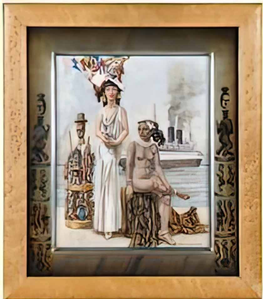 Raphael Delorme l afrique 1925 Art A4 Photo Print