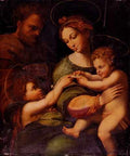 Raphael Holy Famliy With Saint John The Baptist A4 Photo Print