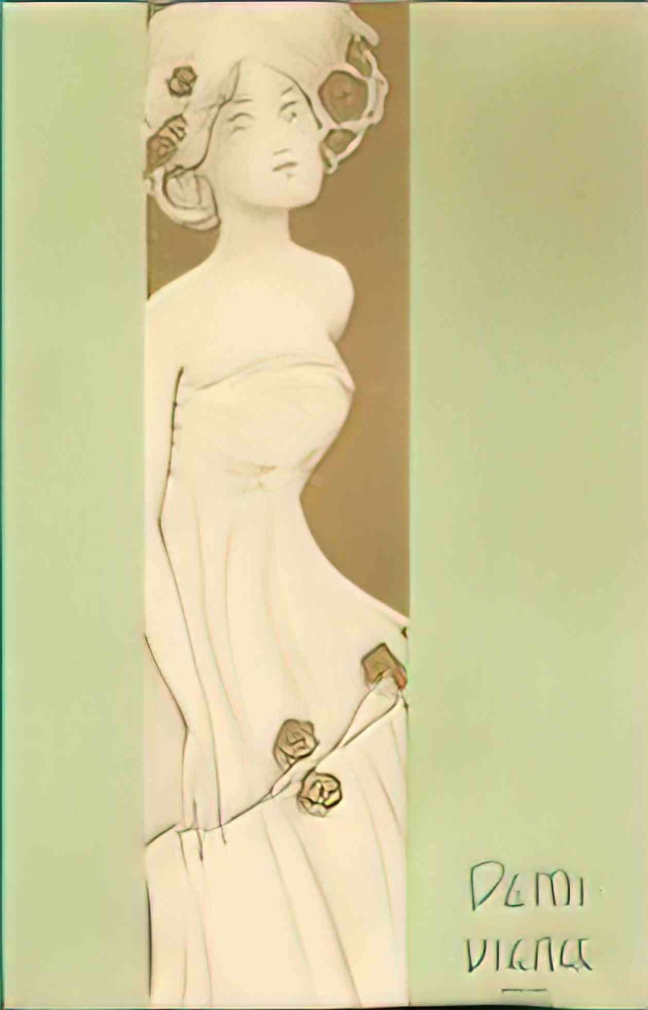 Raphael Kirchner a half of a virgin 1901 1 Art A4 Photo Print