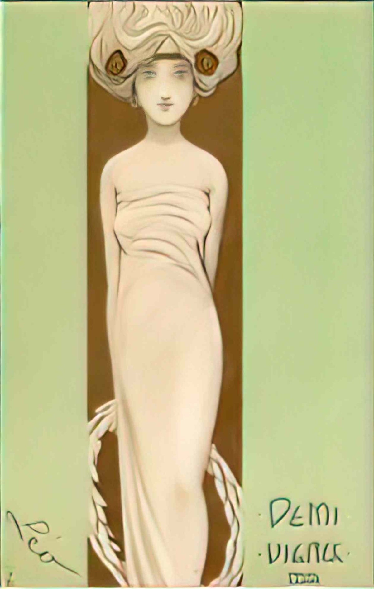 Raphael Kirchner a half of a virgin 1901 4 Art A4 Photo Print