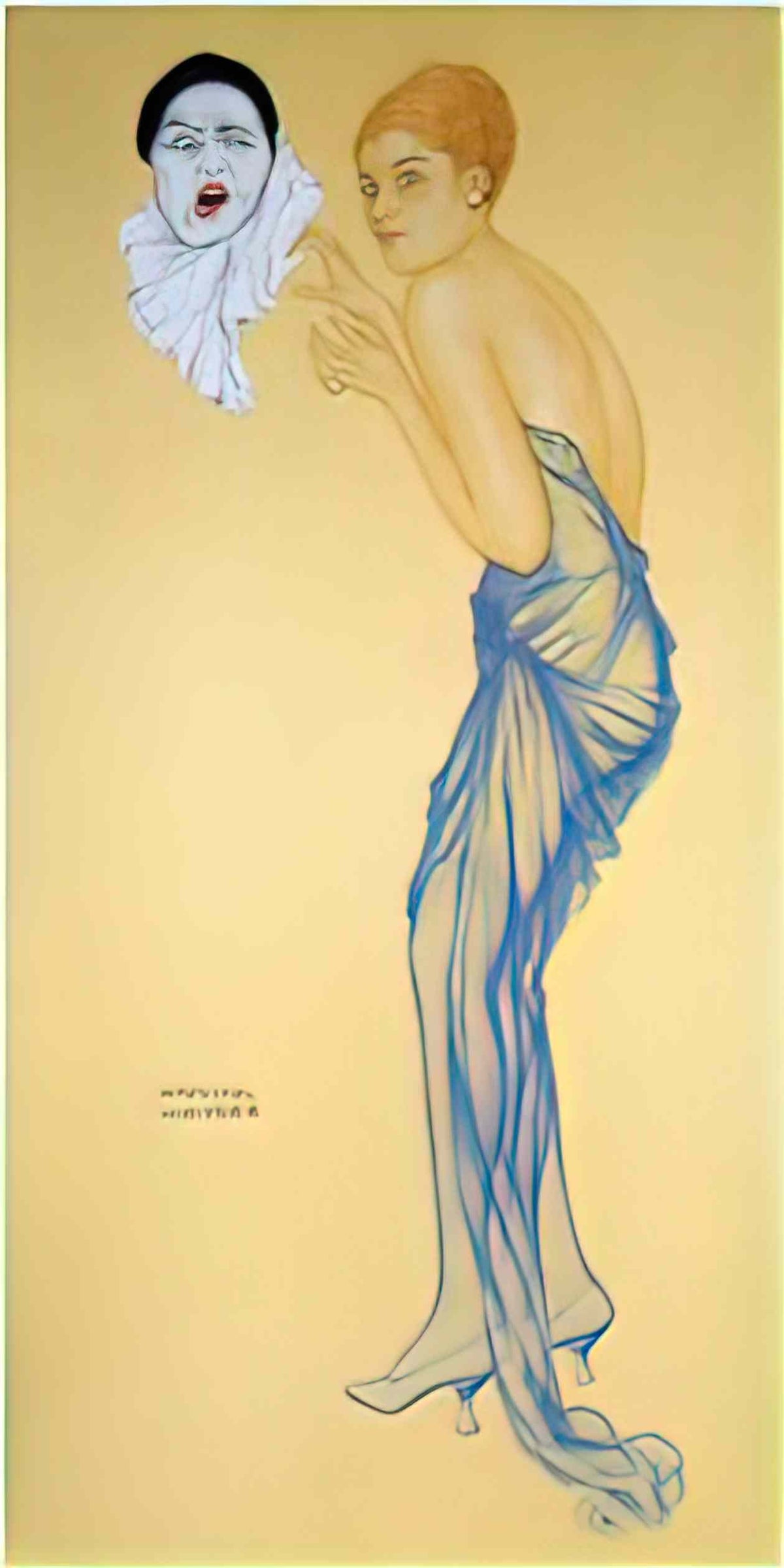 Raphael Kirchner anger Art A4 Photo Print