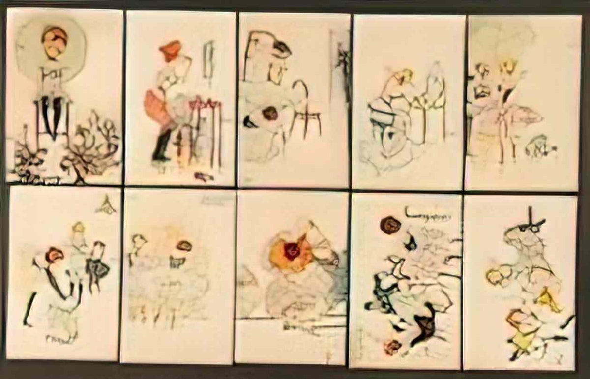 Raphael Kirchner behind the scenes 1900 Art A4 Photo Print