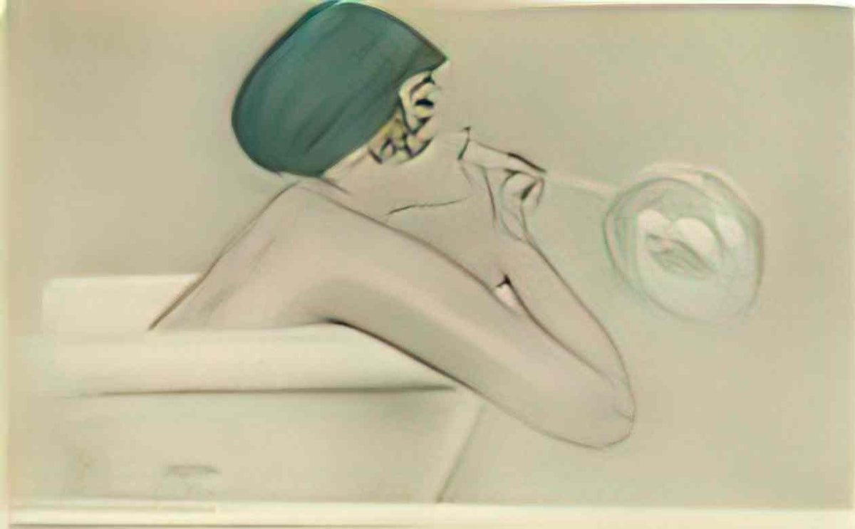 Raphael Kirchner bubbles 1916 Art A4 Photo Print