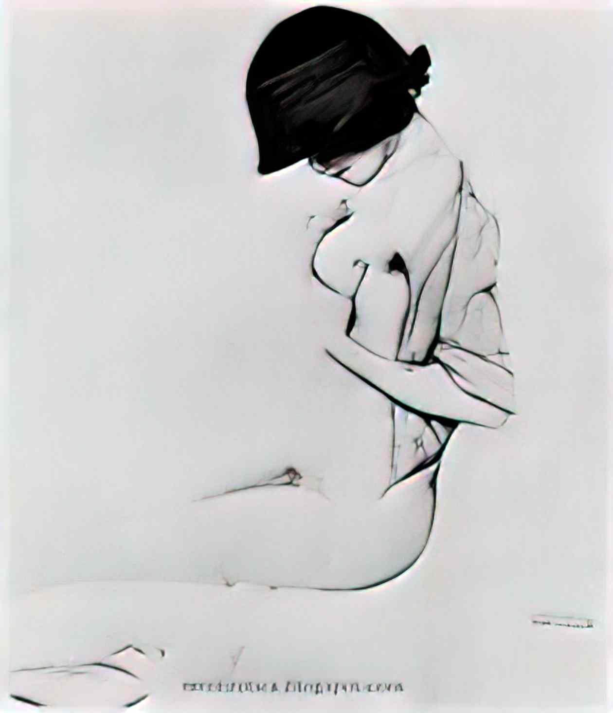Raphael Kirchner contemplation Art A4 Photo Print