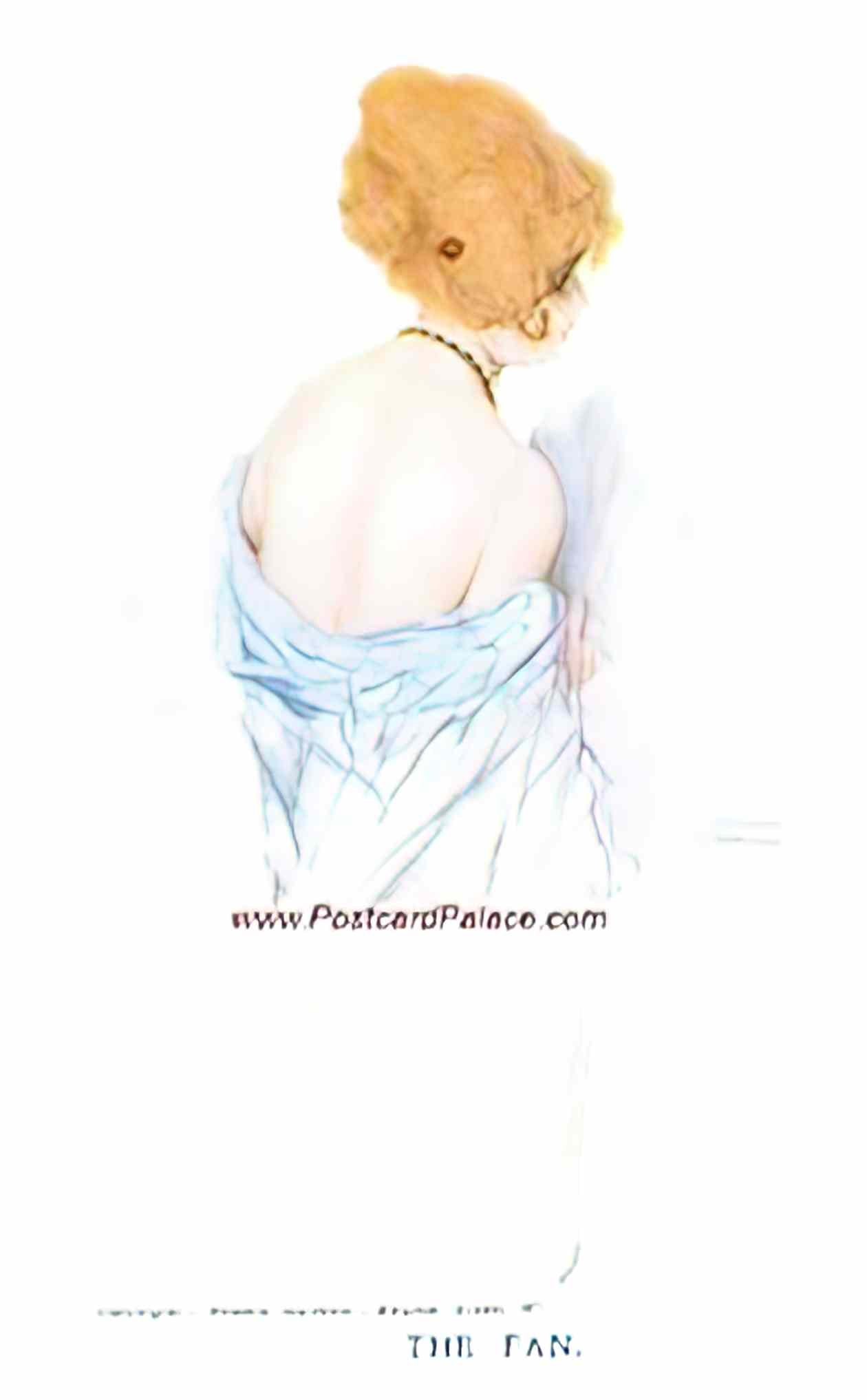 Raphael Kirchner fan 1916 Art A4 Photo Print