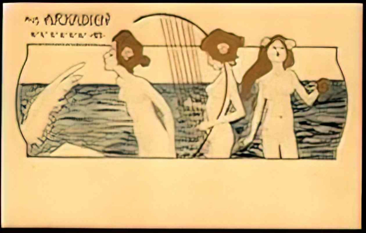 Raphael Kirchner from arcadia 3 Art A4 Photo Print