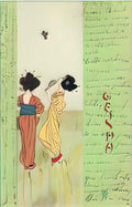 Raphael Kirchner geisha 6 Art A4 Photo Print