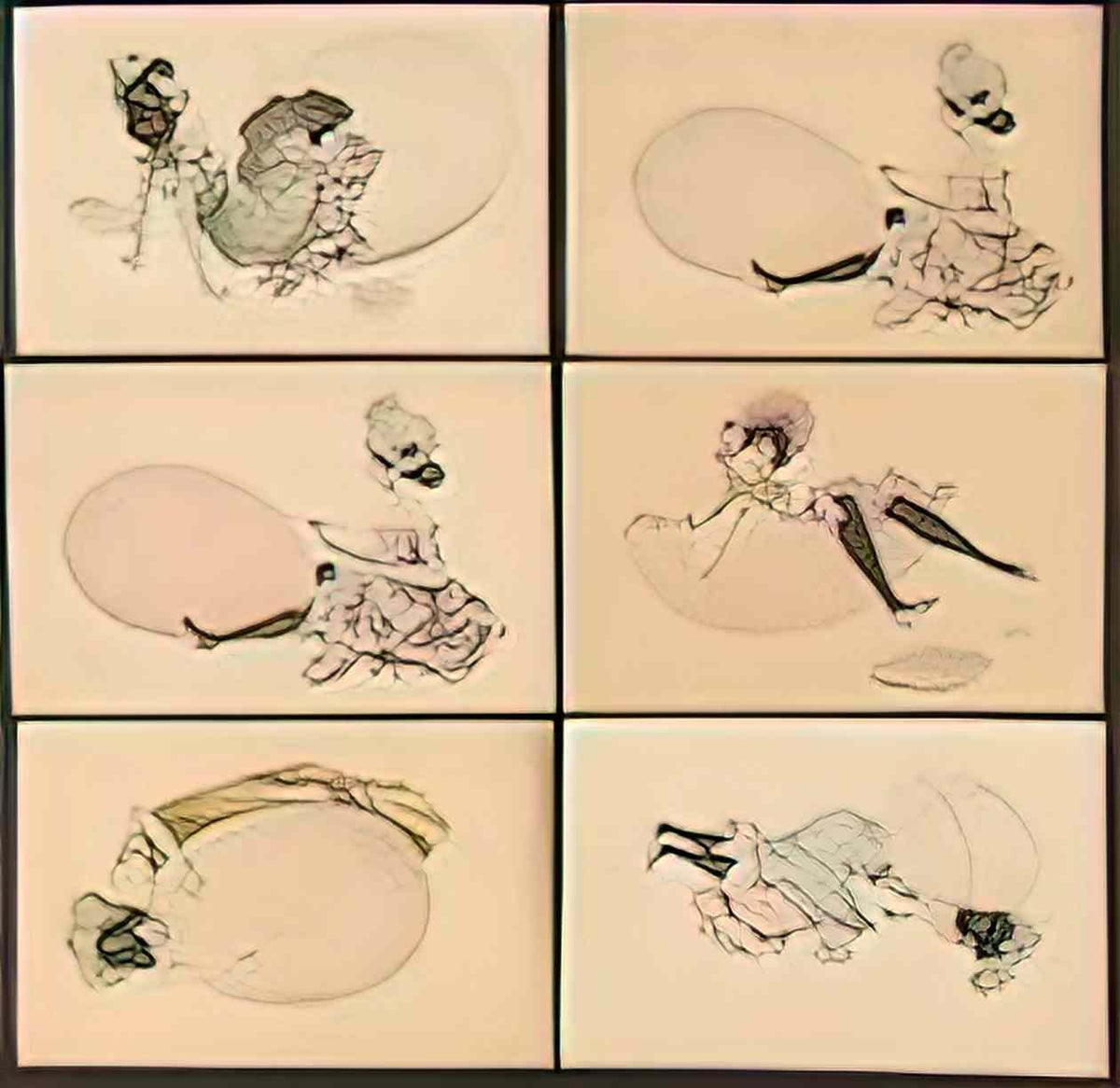 Raphael Kirchner girls and eggs 1901 1 Art A4 Photo Print