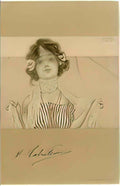 Raphael Kirchner girls between brown green borders 1901 6 Art A4 Photo Print