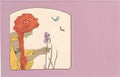 Raphael Kirchner girls with purple surrounds 1900 2 Art A4 Photo Print