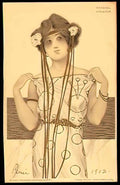 Raphael Kirchner greek virgins 1900 3 Art A4 Photo Print