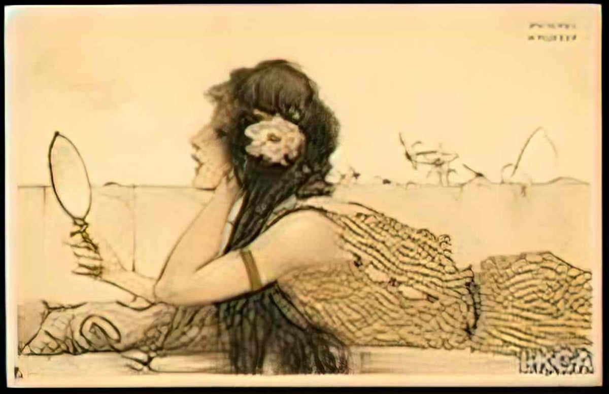 Raphael Kirchner greek virgins 1900 5 Art A4 Photo Print