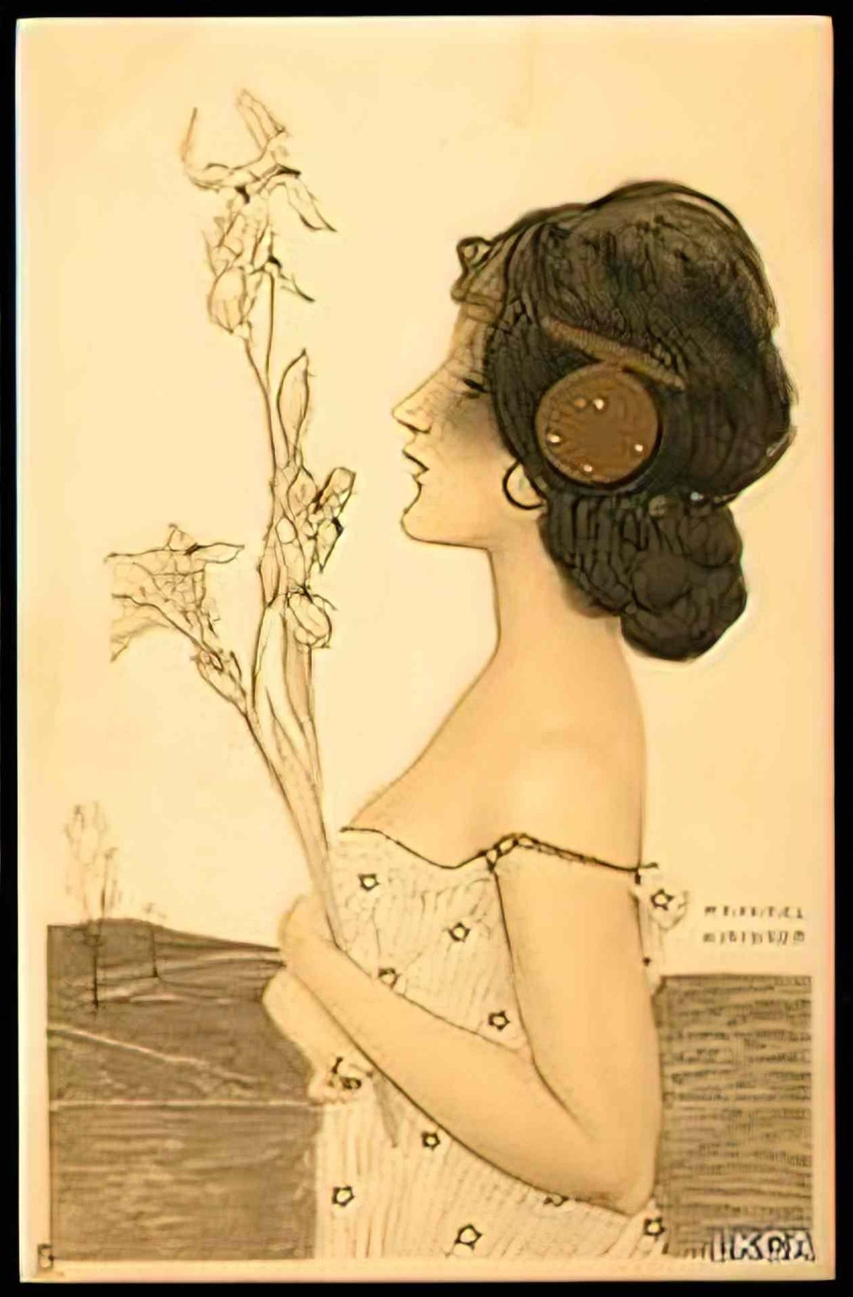 Raphael Kirchner greek virgins 1900 8 Art A4 Photo Print