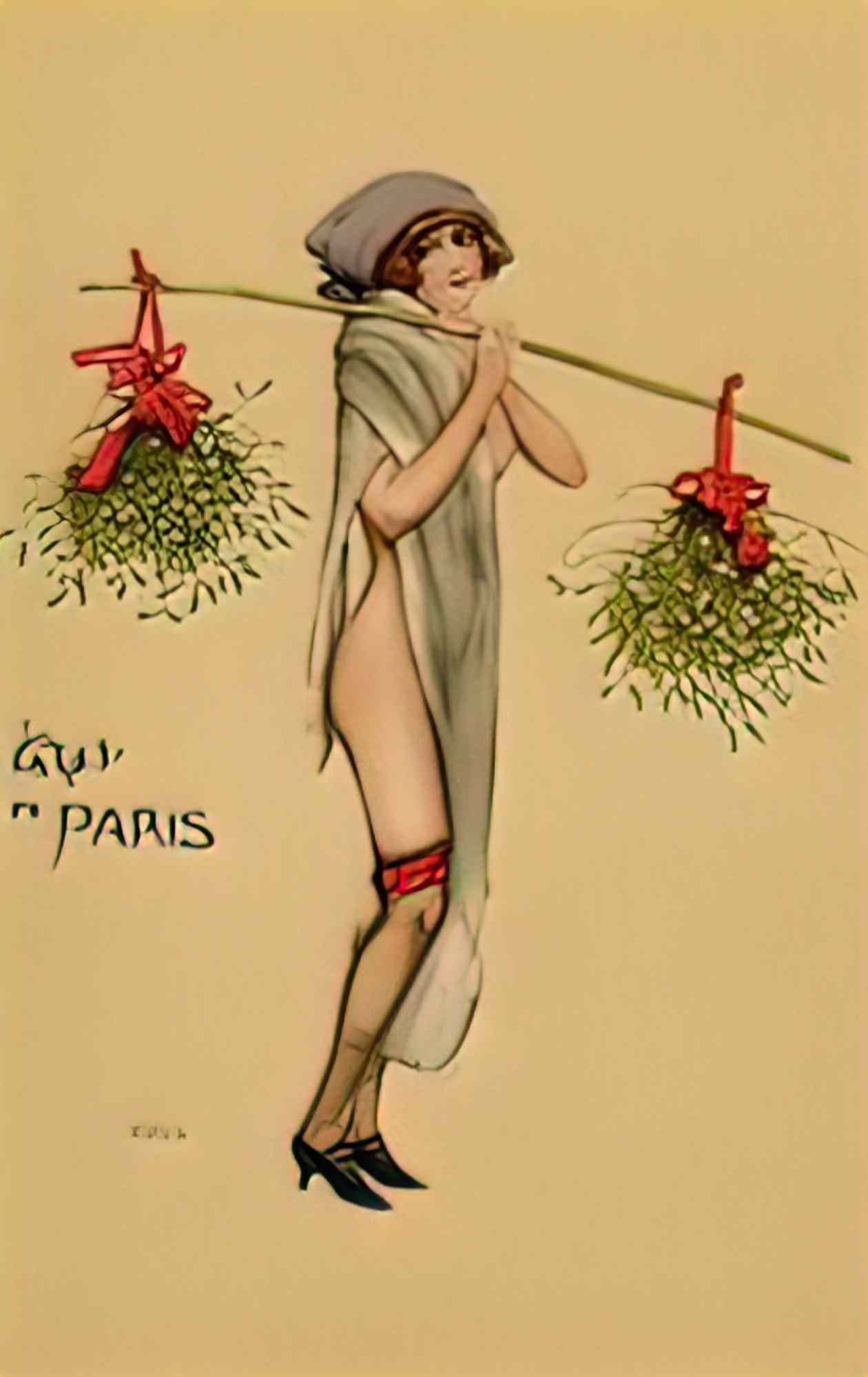 Raphael Kirchner gui de paris Art A4 Photo Print